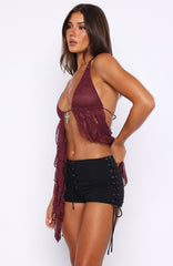 Grunge Mini Shorts Black