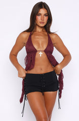 Grunge Mini Shorts Black